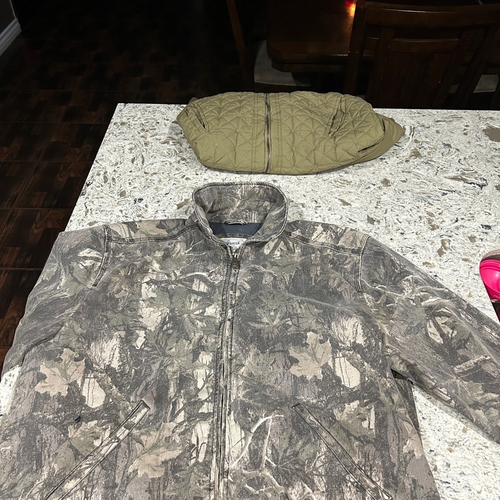 Hollister Brown Tan Military Field Jacket